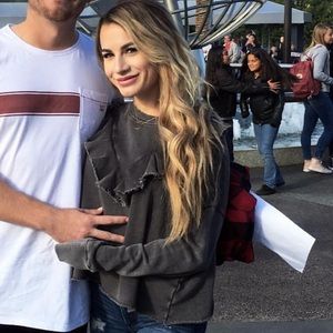 Free People hoodless sweatshirt